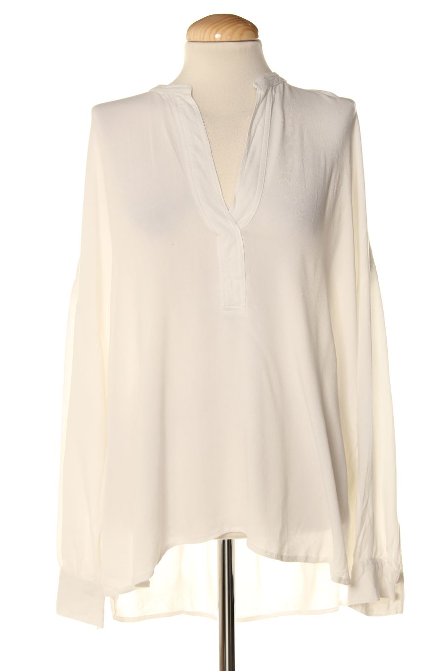 Blouse à manches longues H&M de la taille XXL, de couleur blanc