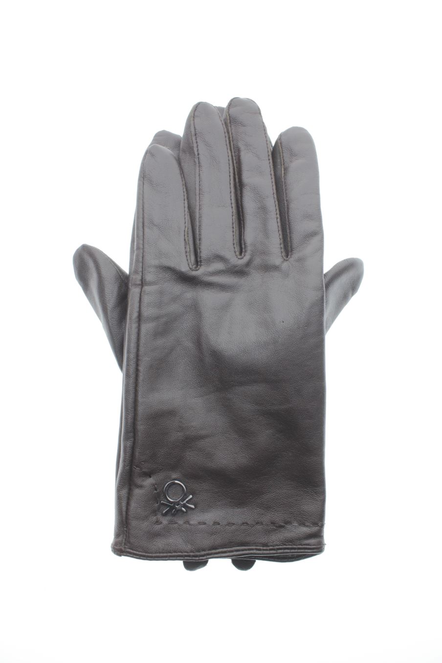 Guantes de Benetton de la talla Única, de color marrón de piel