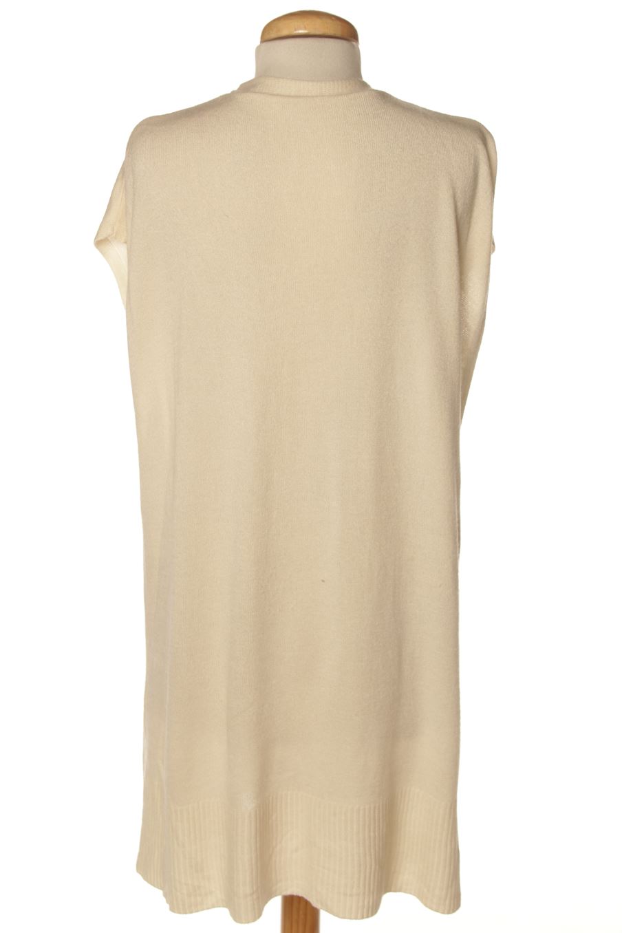 Boléro sans manches Made in italy de la taille XL, de couleur beige