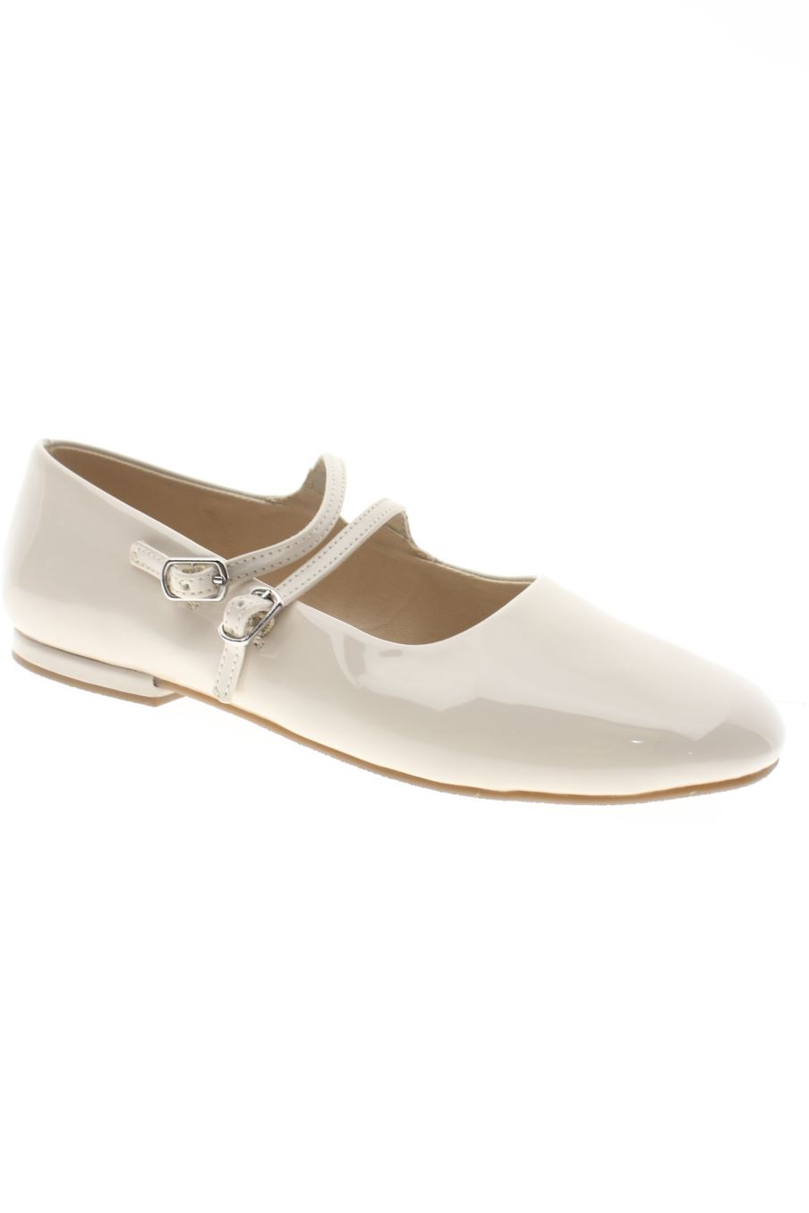 Chaussures plates de Zara de la taille 36, de couleur beige de