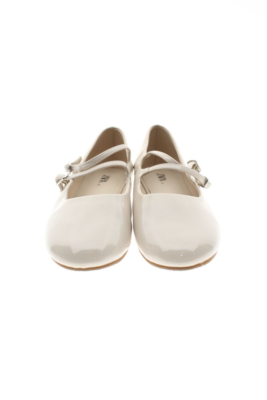 Chaussures plates de Zara de la taille 36, de couleur beige de