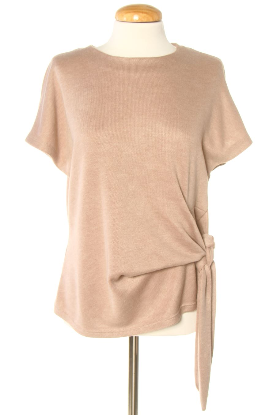 Blouse à manches courtes Zara de la taille M, de couleur gris