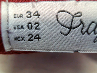 Jeans von Trafaluc Größe 34, Farbe Bordeaux, aus Jeanskleidung für