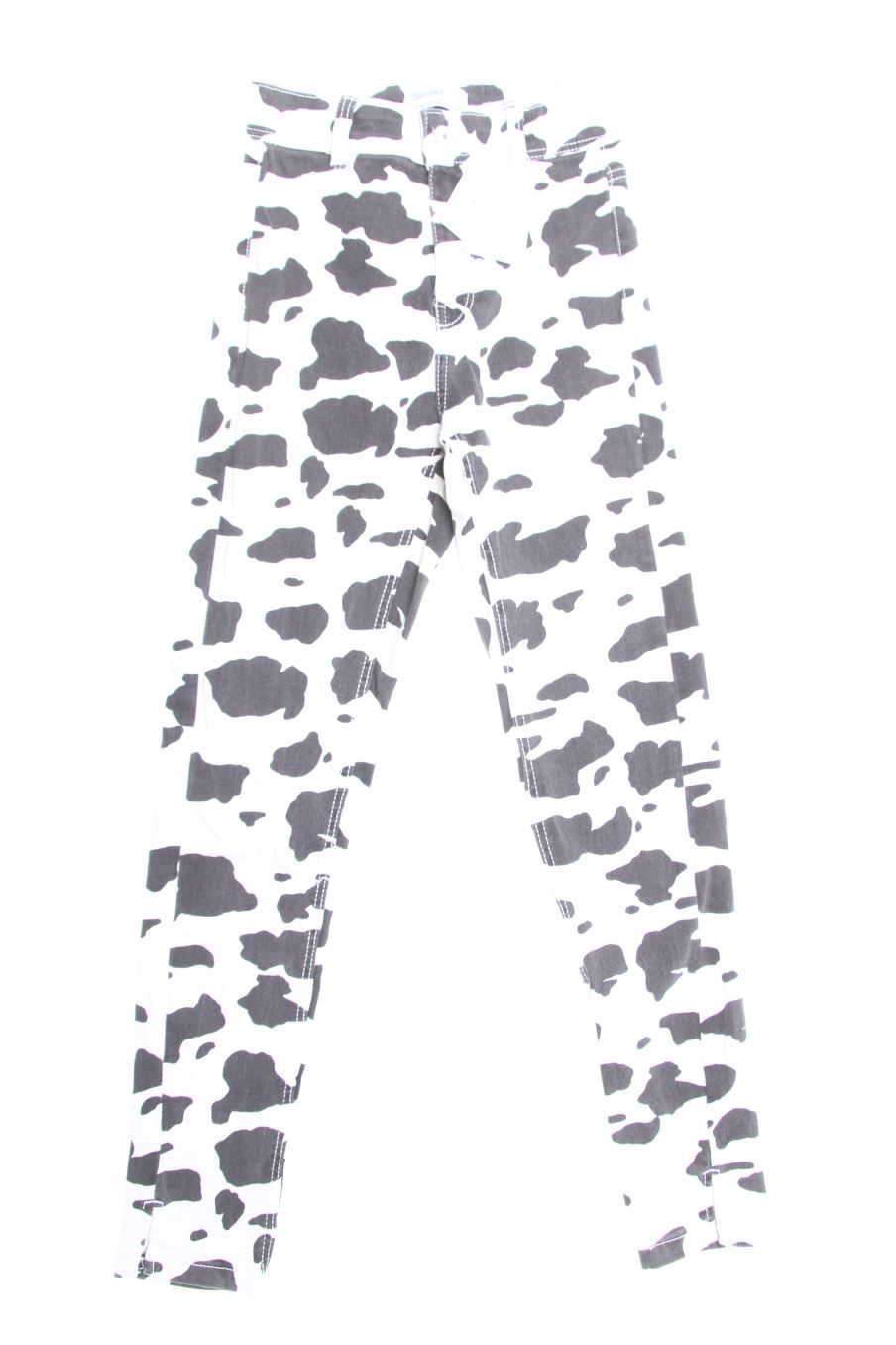 Jeans Bershka de la taille 34, de couleur animal print de denim