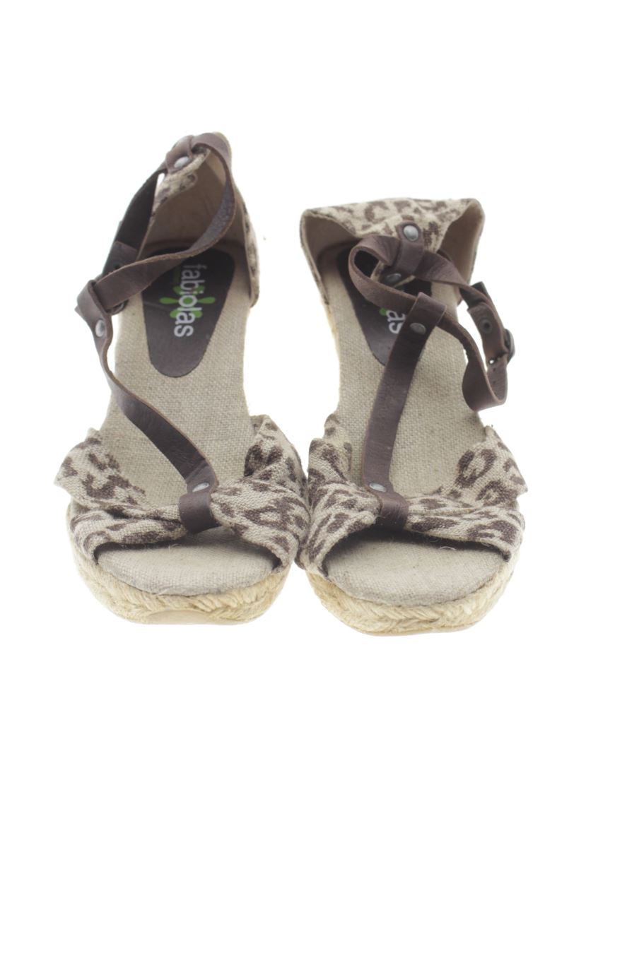 Sandalias tacon de FABIOLAS de la talla 37, de color animal print de