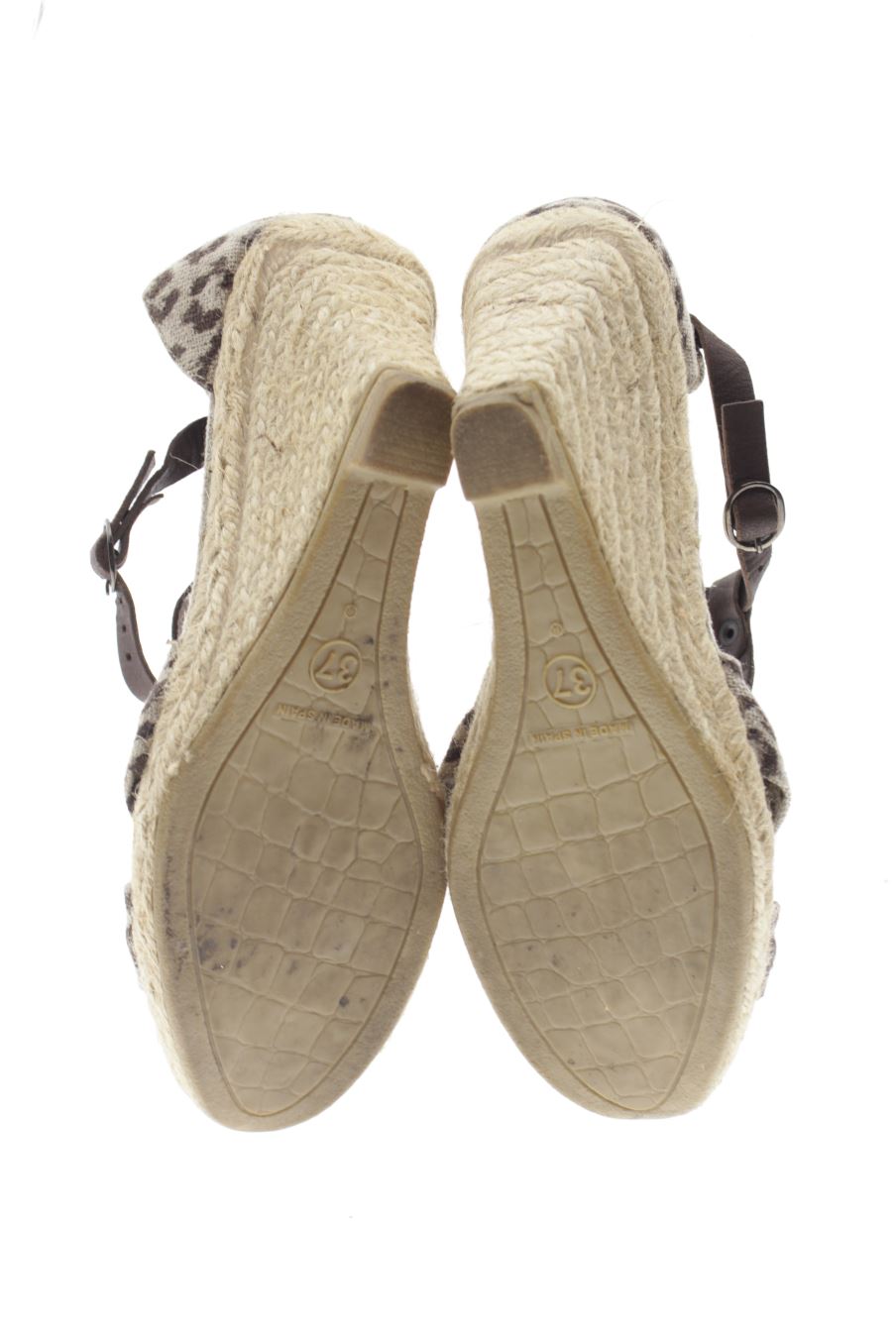 Sandalias tacon de FABIOLAS de la talla 37, de color animal print de