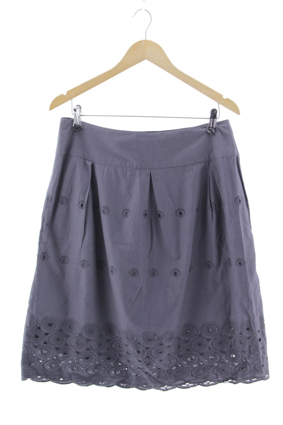 Falda de Promod de la talla 44, de color gris