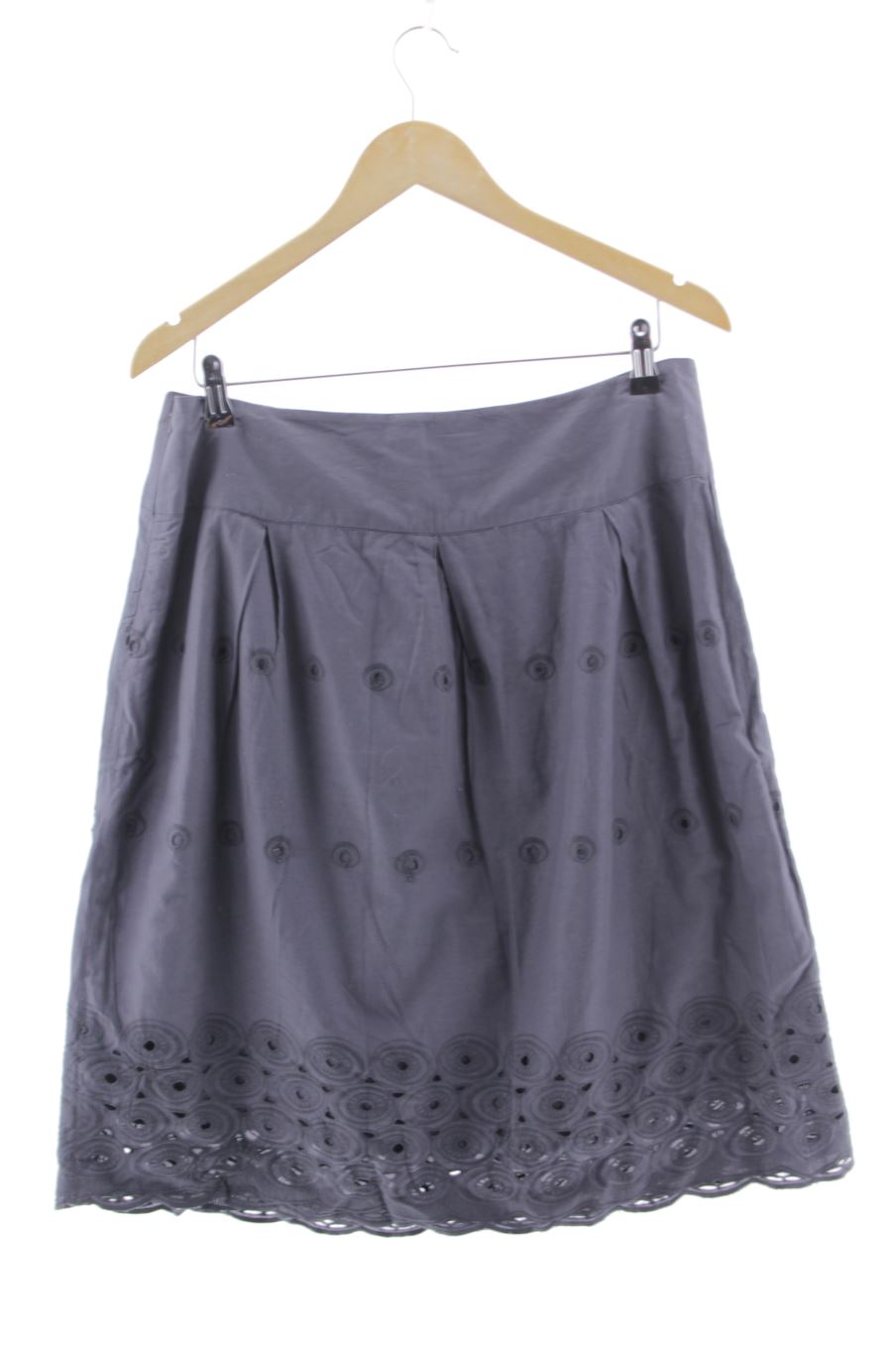 Falda de Promod de la talla 44, de color gris