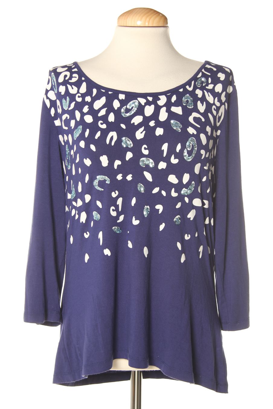 Camiseta manga larga de Antea de la talla 46, de color animal print