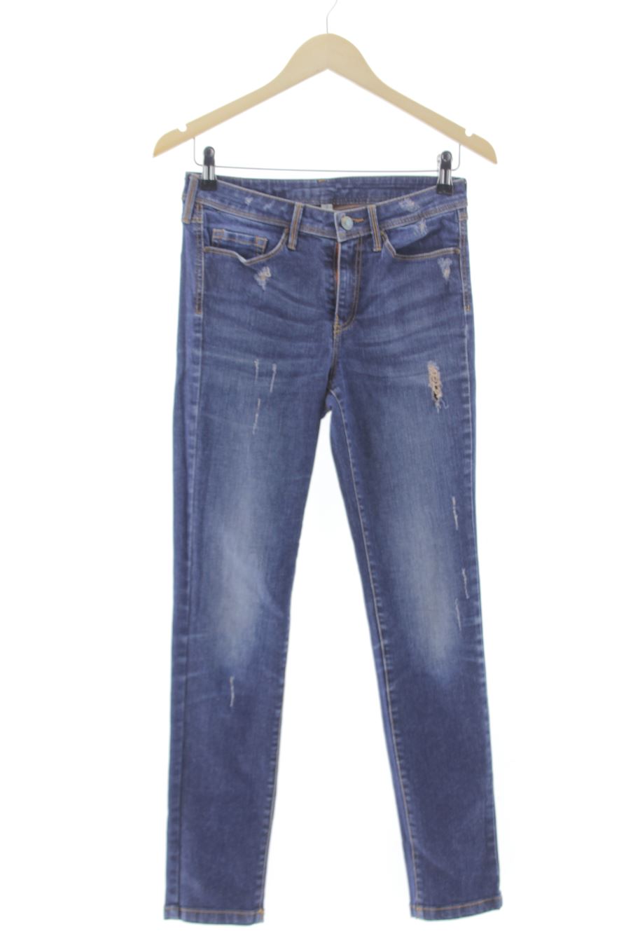 Vaquero de Mango de la talla 36, de color azul de ropa vaquera