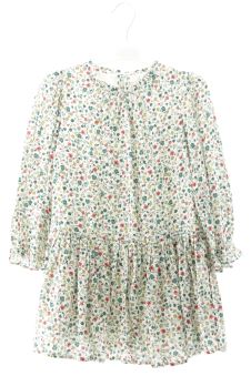 Aufwändiges Kleid 128 Coconut
