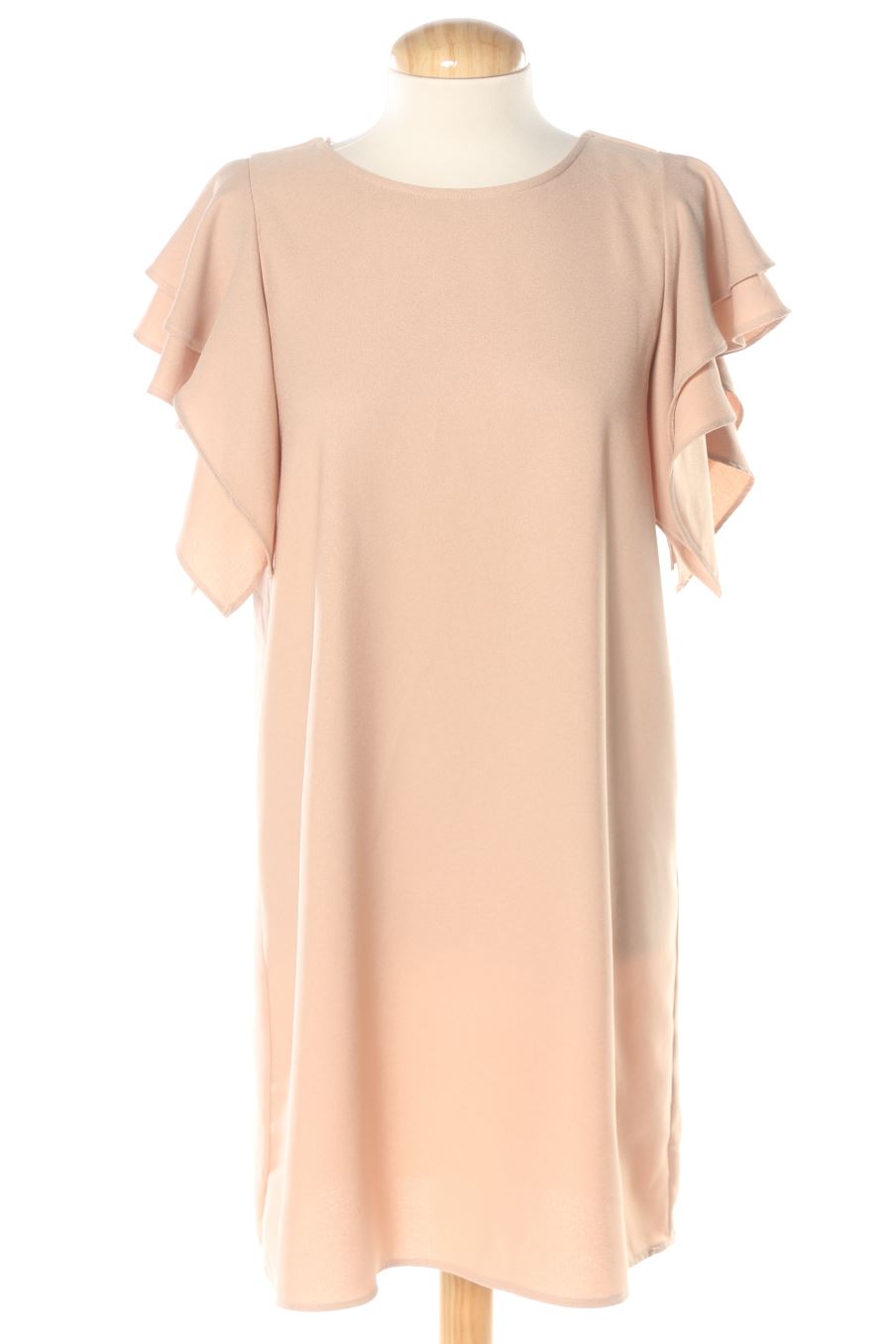 Vestito casual de Zara de la talla S, de color beige