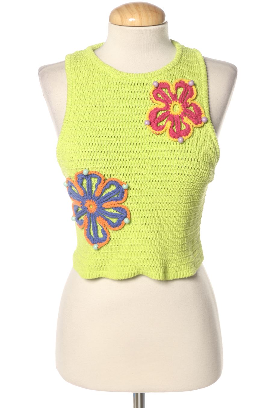 Pull Zara de la taille M, de couleur vert