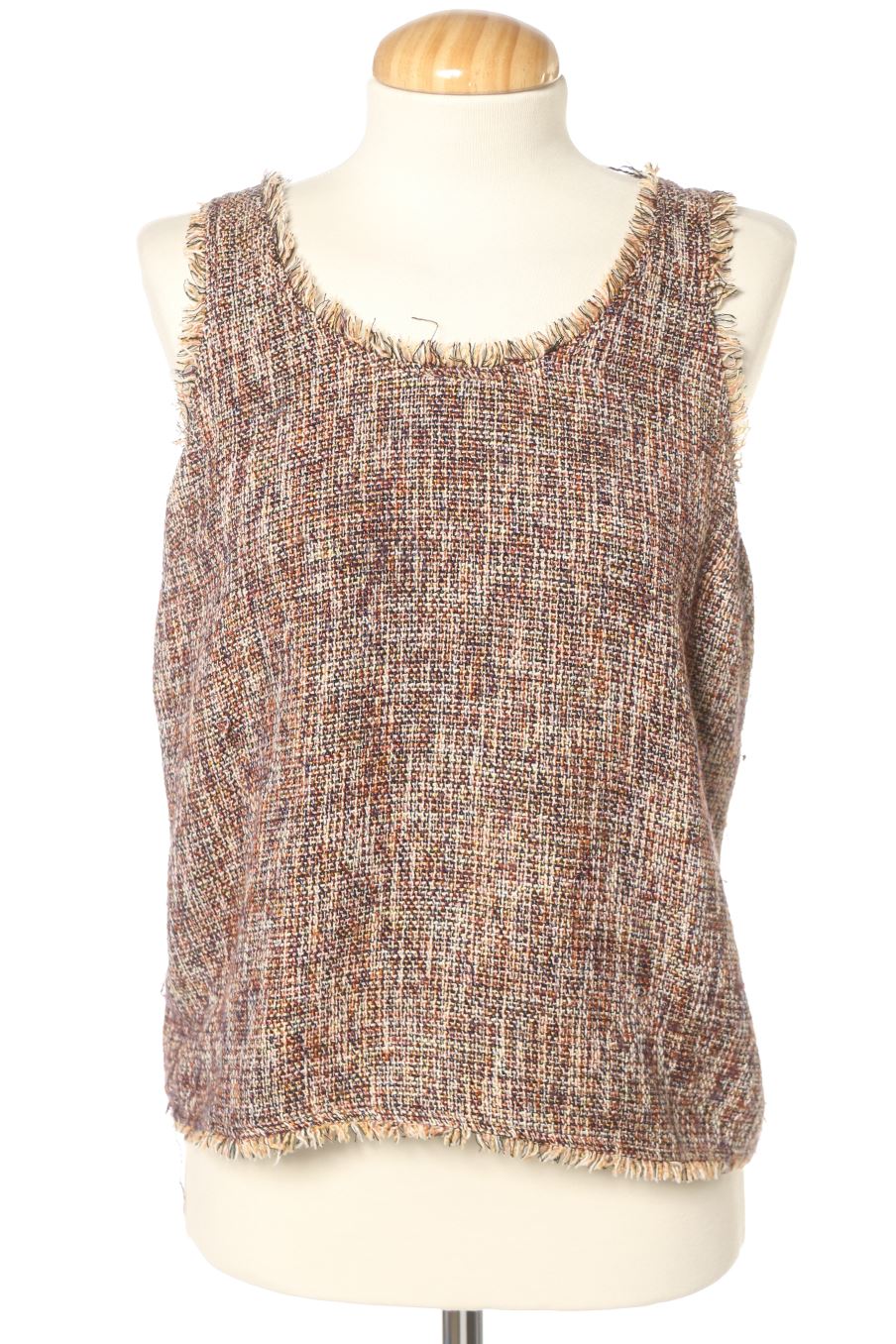 Top Zara de la taille S, de couleur marron