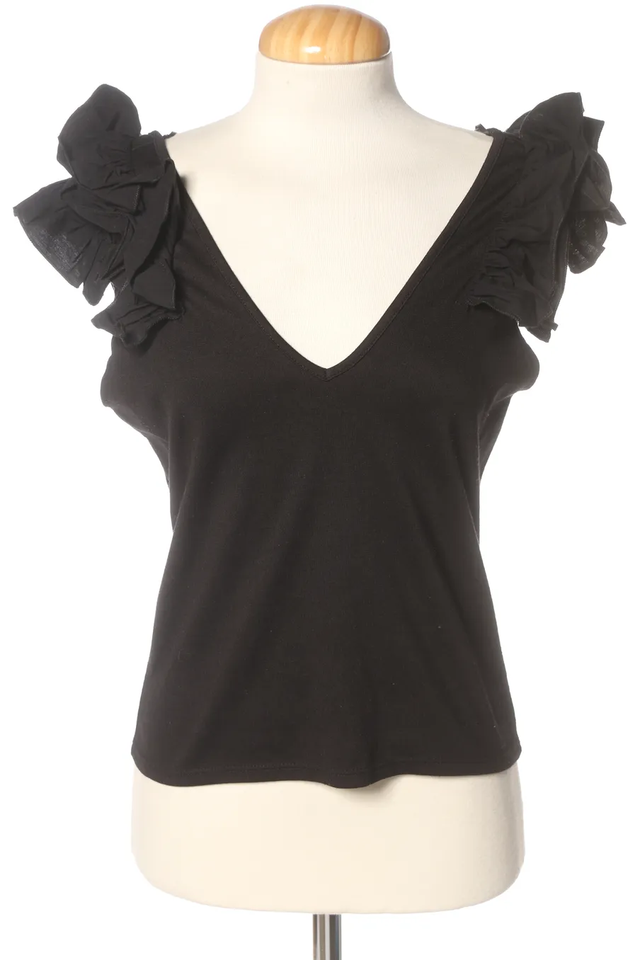 Top de Zara de la talla S, de color nero
