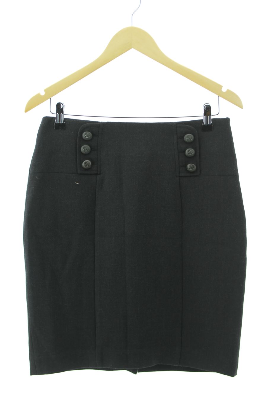 Jupe Caroll de la taille 38, de couleur gris