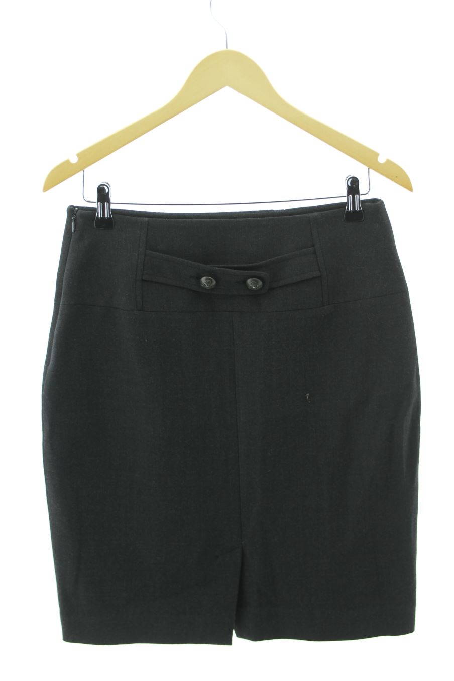 Jupe Caroll de la taille 38, de couleur gris