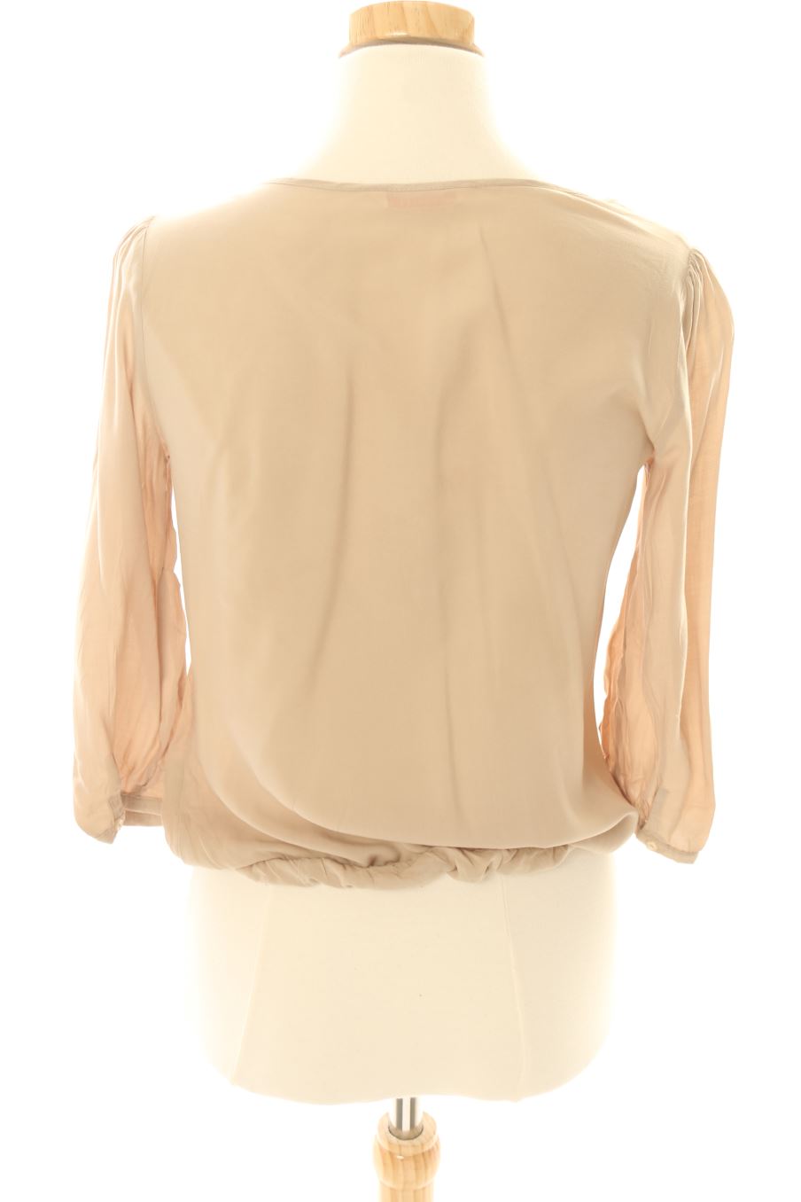 Blouse à manches longues Camaieu de la taille 36, de couleur beige
