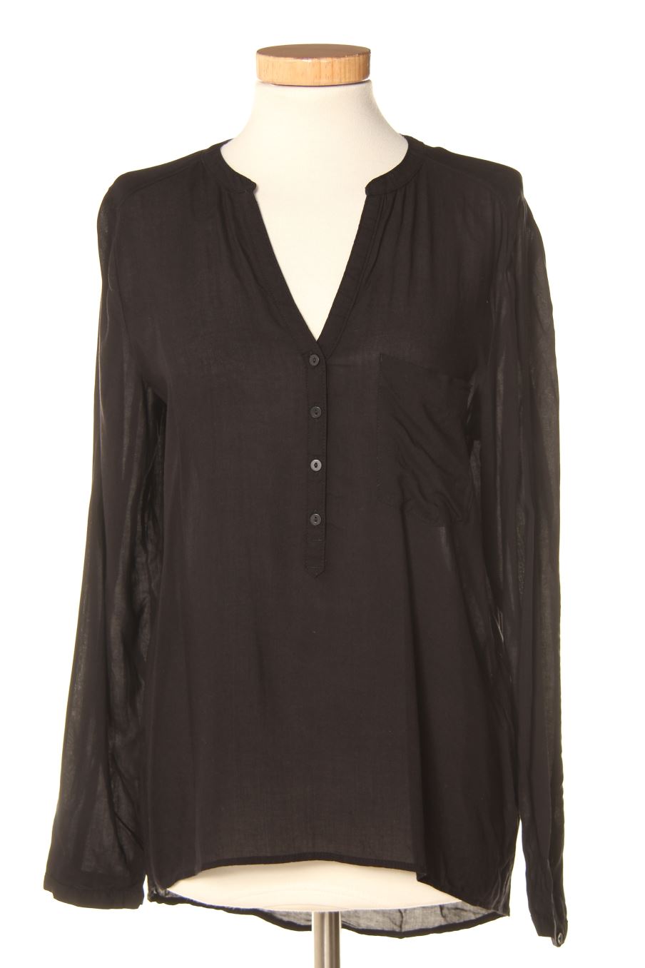 Blouse à manches longues C&A de la taille M, de couleur noir
