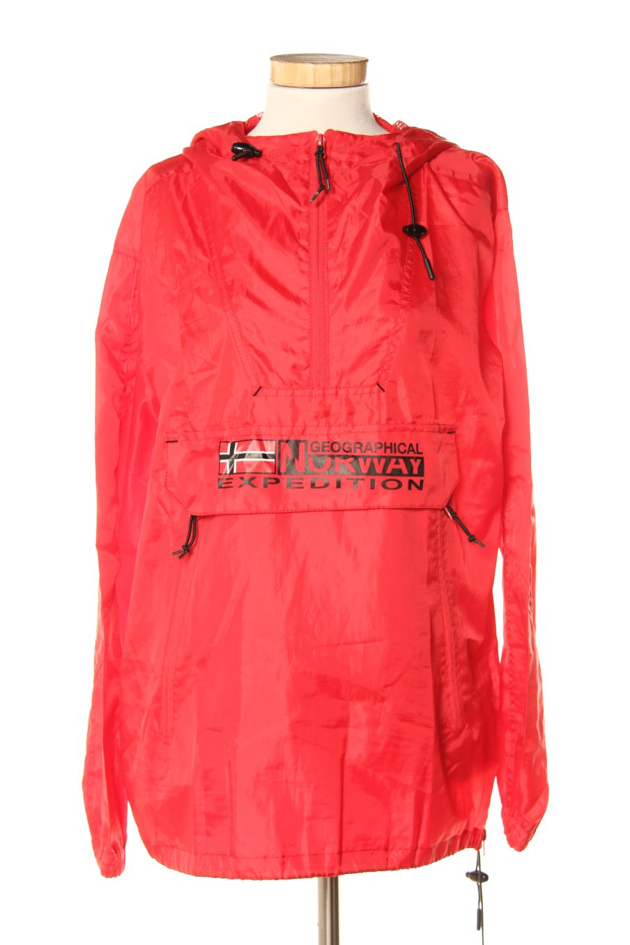 Chubasquero de Geographical Norway de la talla XL, de color rojo