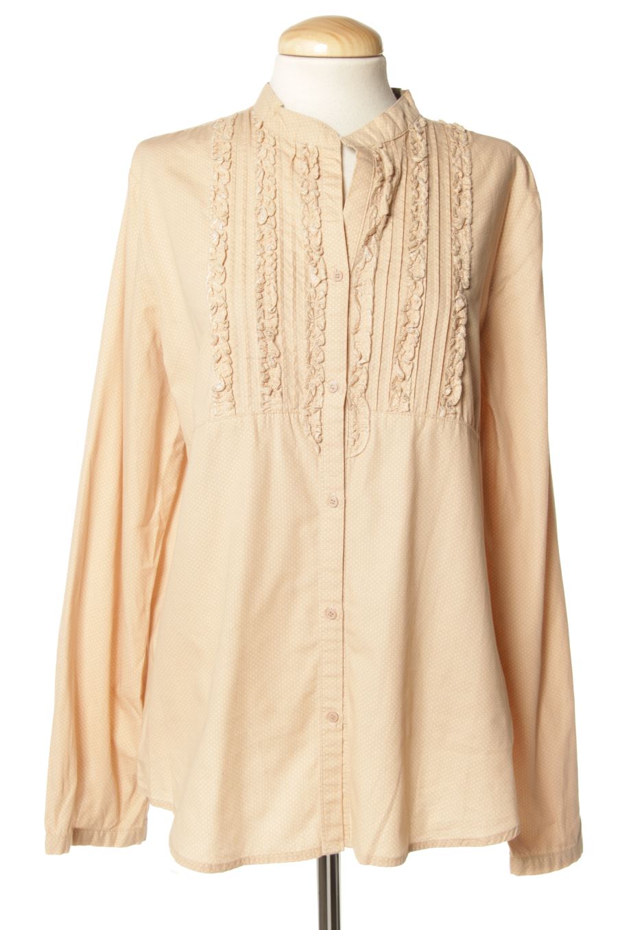 Camisa de Lamorena de la talla XL, de color beige