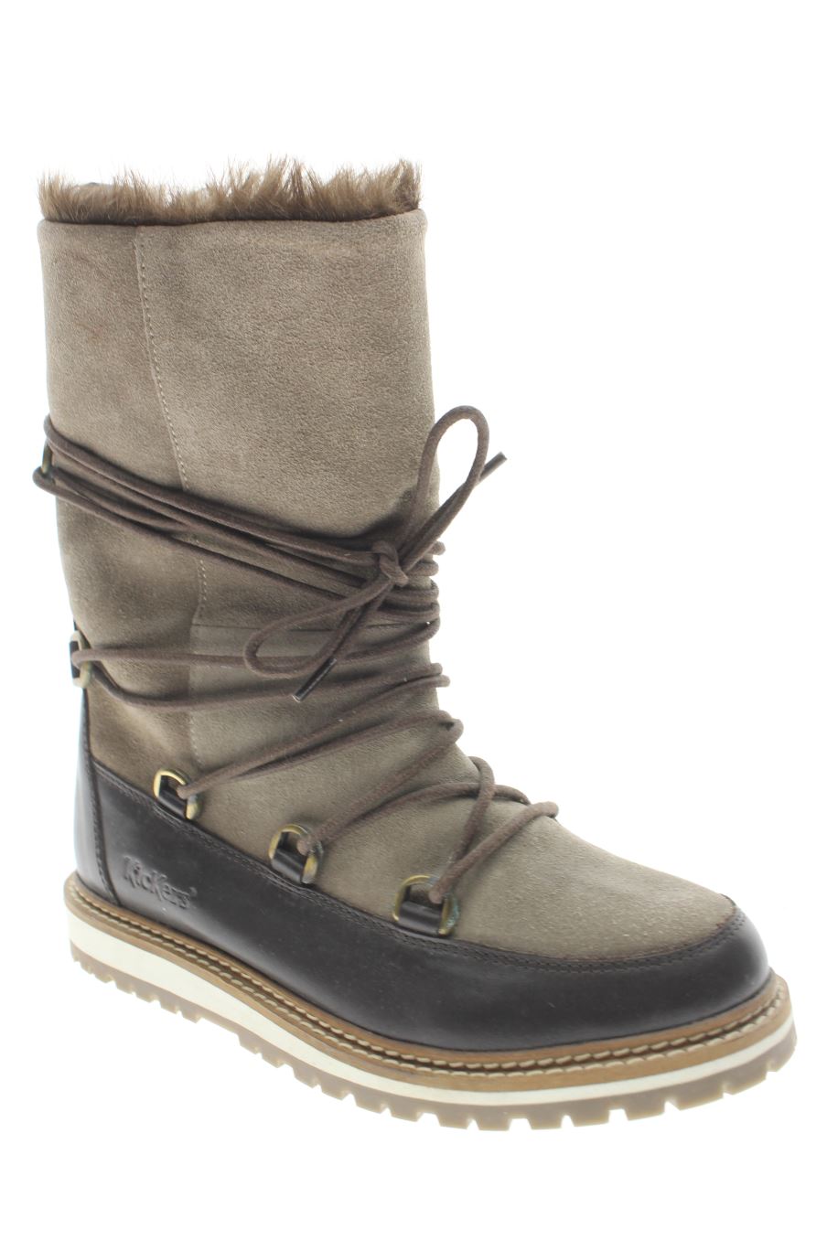 Botas de Kickers de la talla 38, de color marrón de