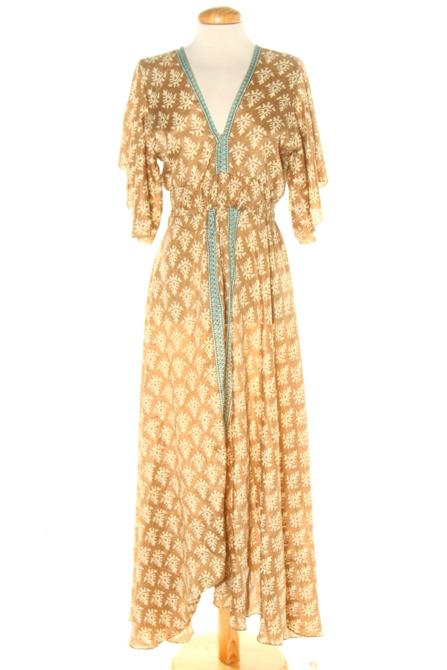 Robe casual S.N. Moda de la taille XS, de couleur imprimés de soie