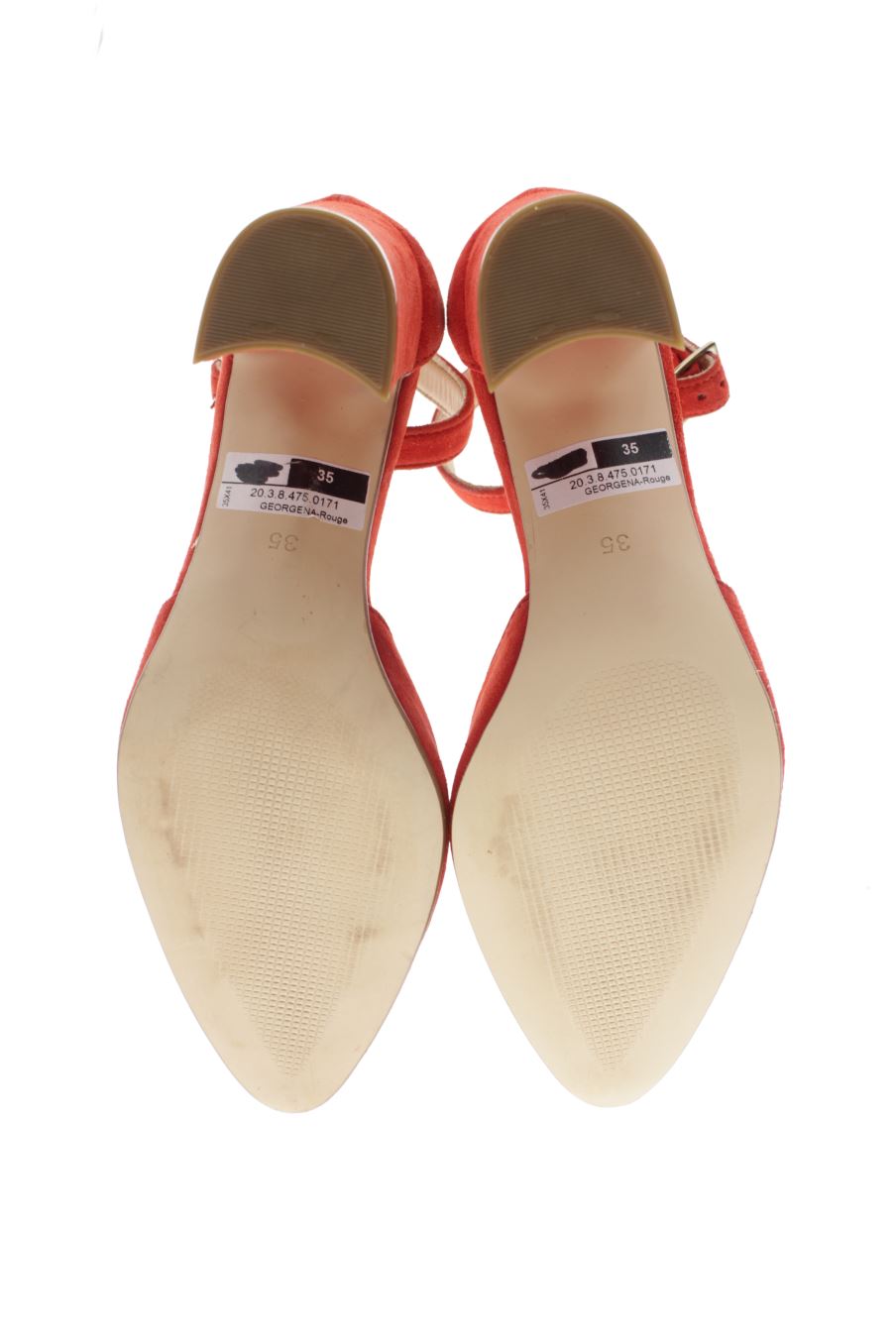 Zapatos de tacon de BOCAGE de la talla 35, de color rojo de