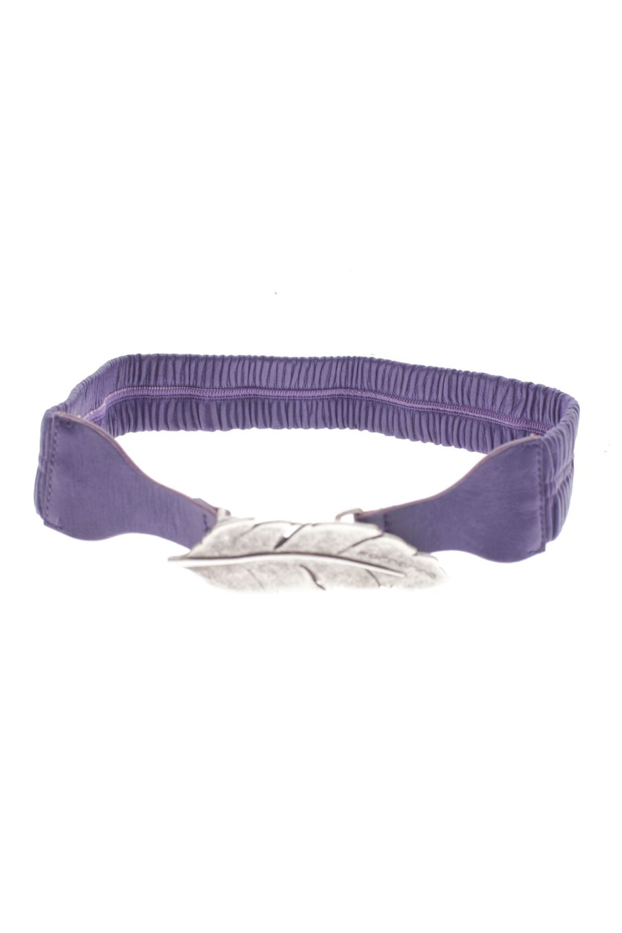 Cinturón de Fornarina de la talla M, de color morado de piel