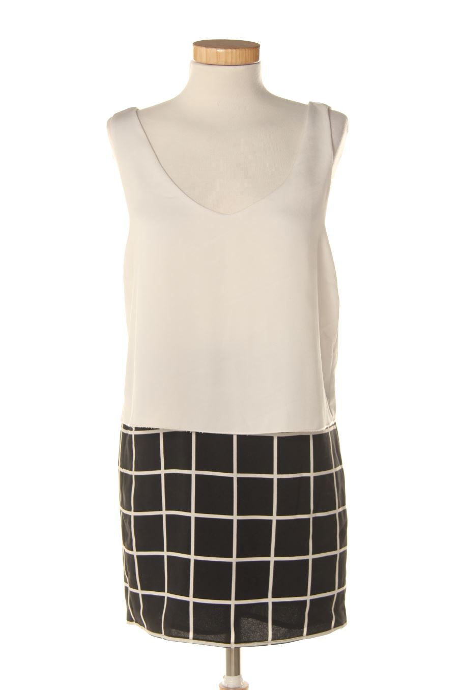 Robe casual Mango de la taille XS, de couleur blanc
