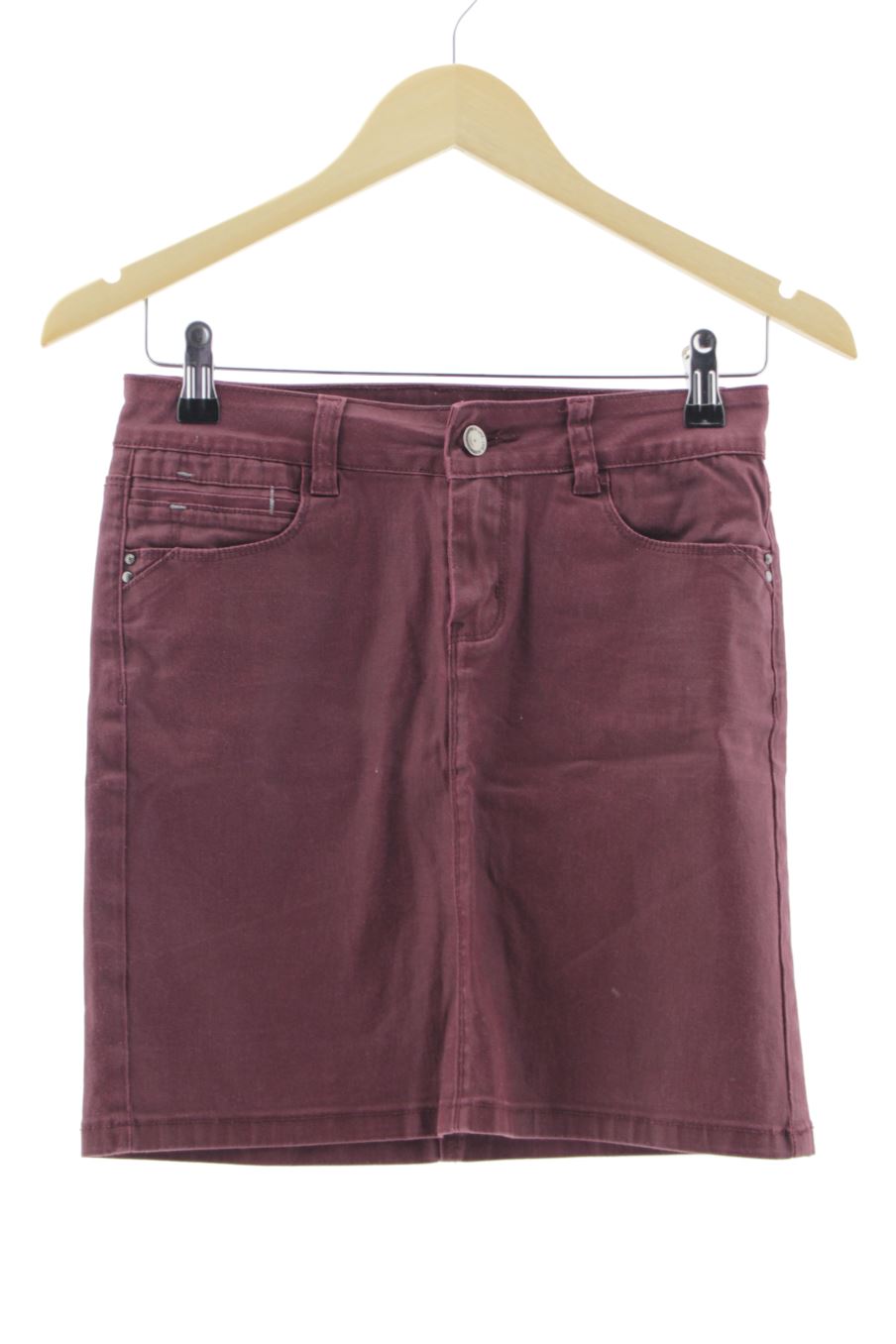 Jupe Cache cache de la taille 36, de couleur pourpre de denim