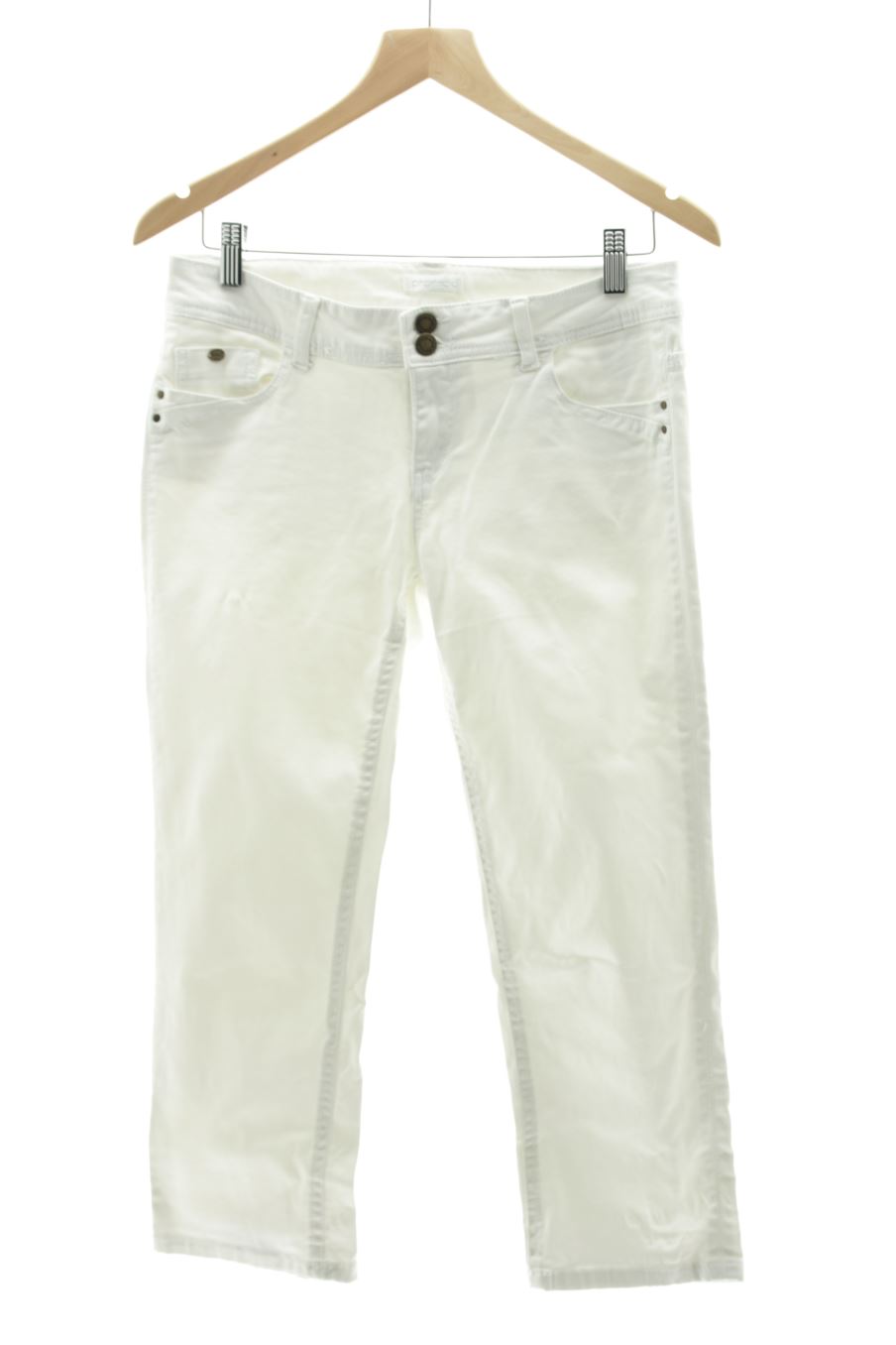 Jeans Promod de la taille 40, de couleur blanc de denim
