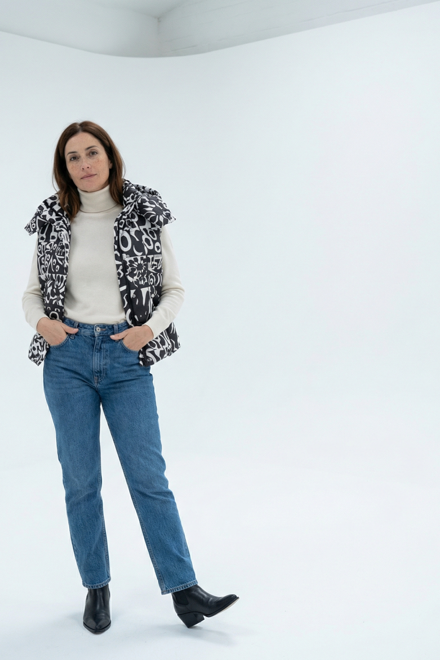 Chaleco de abrigo de Desigual de la talla M, de color estampado