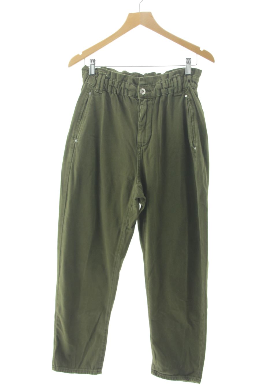 Jeans de Zara de la talla 38, de color verde