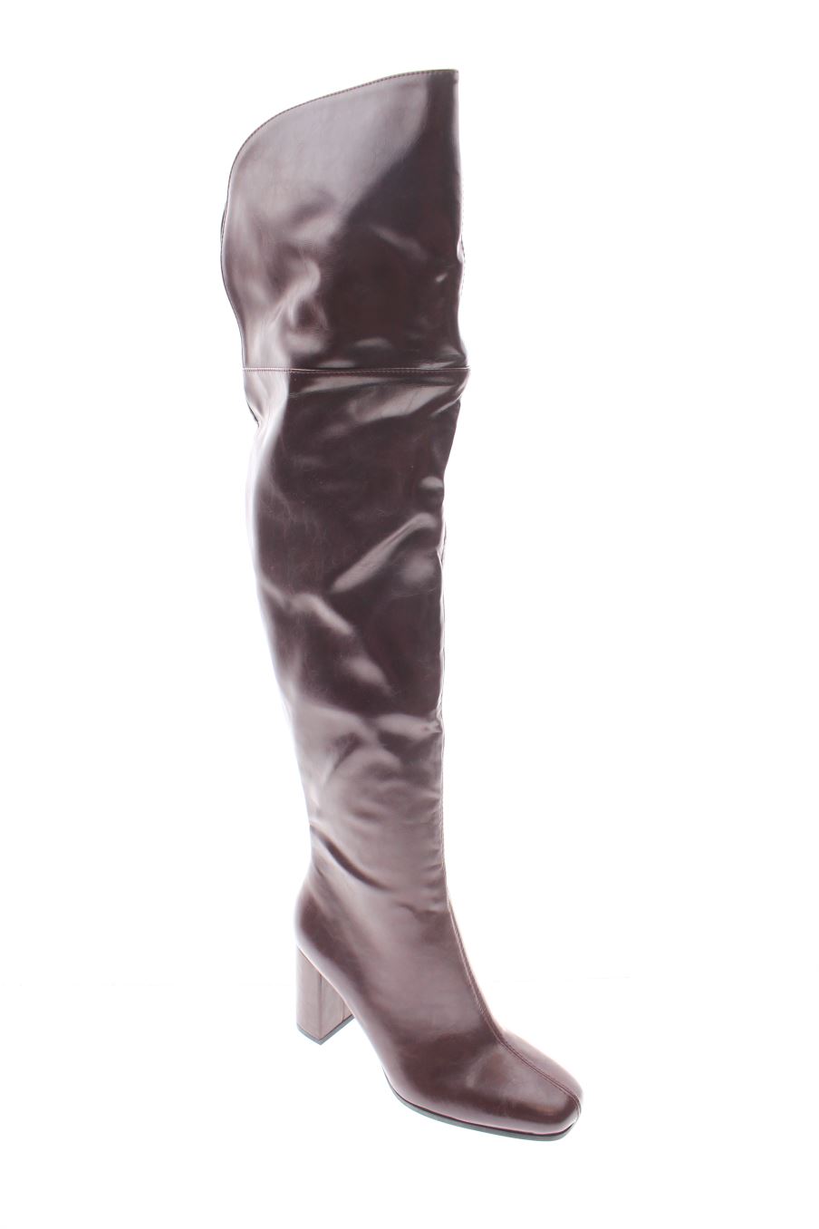 Bottes de Bershka de la taille 38, de couleur bordeaux de