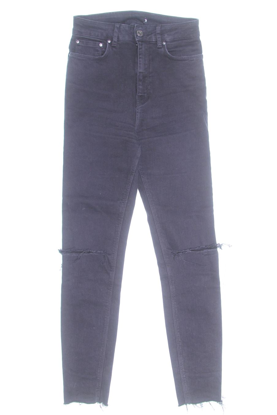 Jeans Zara de la taille XS, de couleur noir de denim