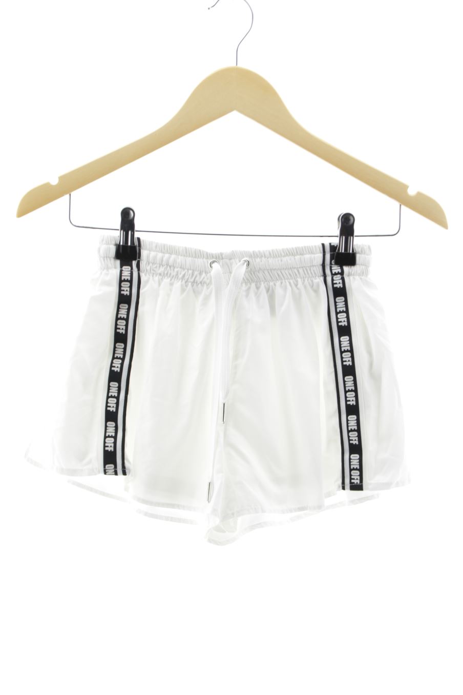 Pantalones cortos de deporte de Bershka de la talla XS, de color blanco