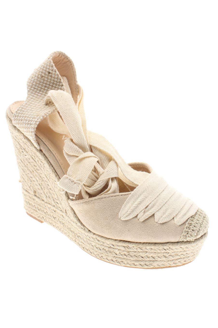 Plataformas de Tulipano de la talla 38, de color beige de