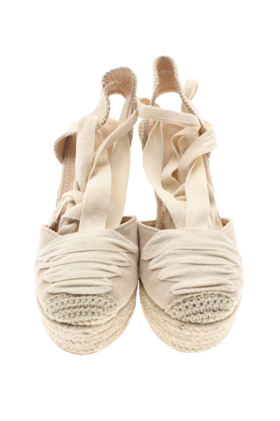 Plataformas de Tulipano de la talla 38, de color beige de