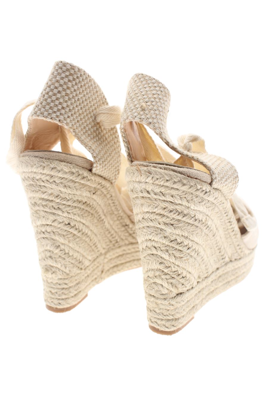 Plataformas de Tulipano de la talla 38, de color beige de