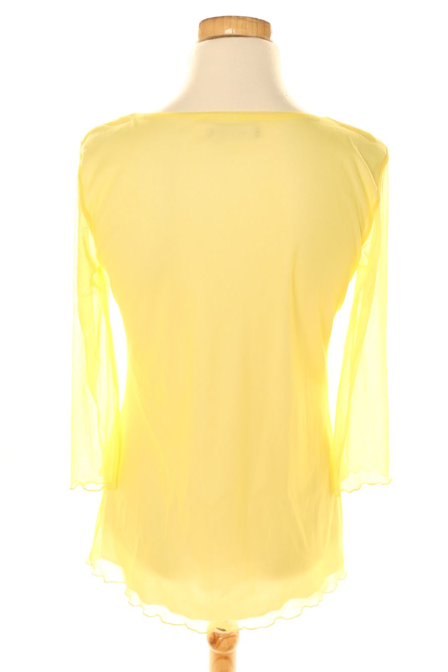 Blusa de manga corta de Multiples de la talla M, de color amarillo
