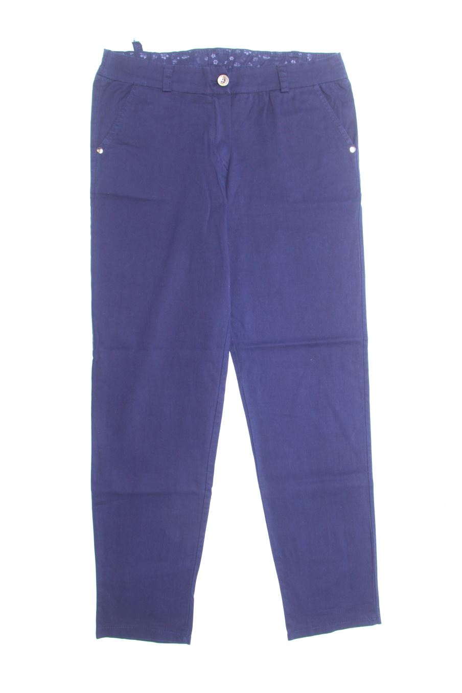 Pantalon Made in italy de la taille M, de couleur bleu marine