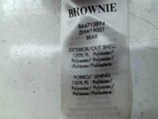 Blouson Brownie de la taille XS, de couleur marron