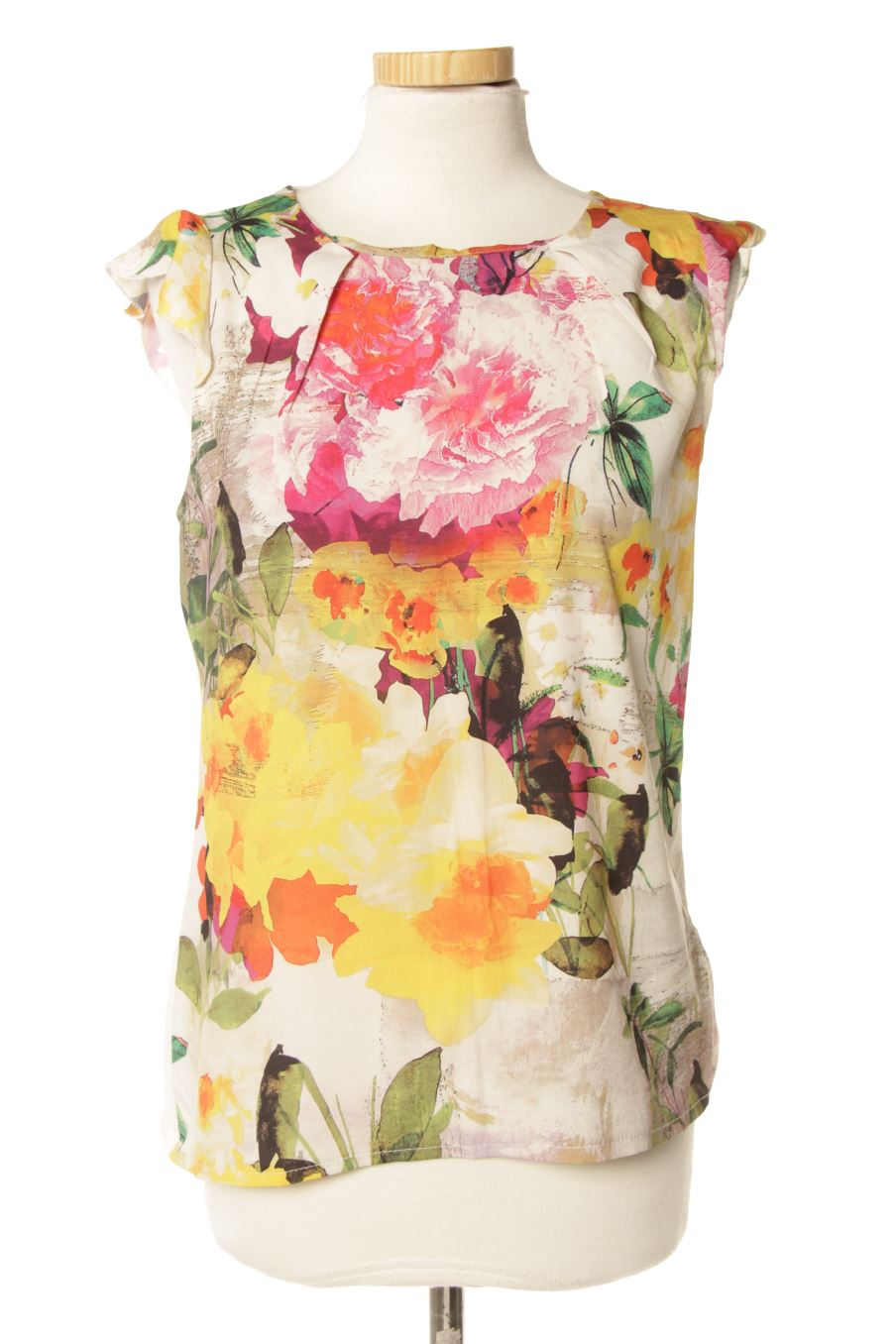 Top ANNA FIELD de la taille 38, de couleur fleurs