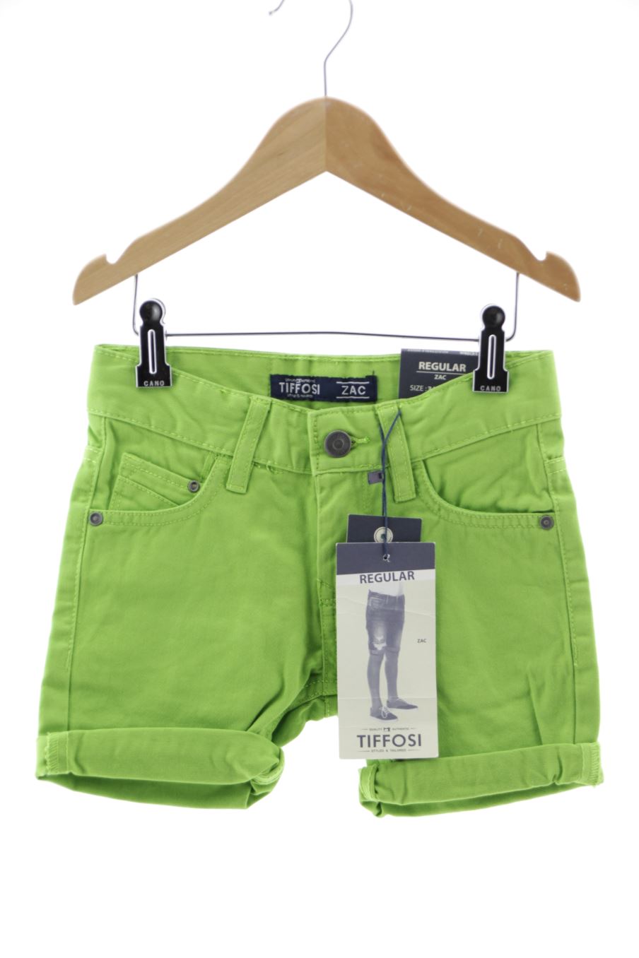 Short en jean Tiffosi de la taille 3 ans de denim avec une étiquette