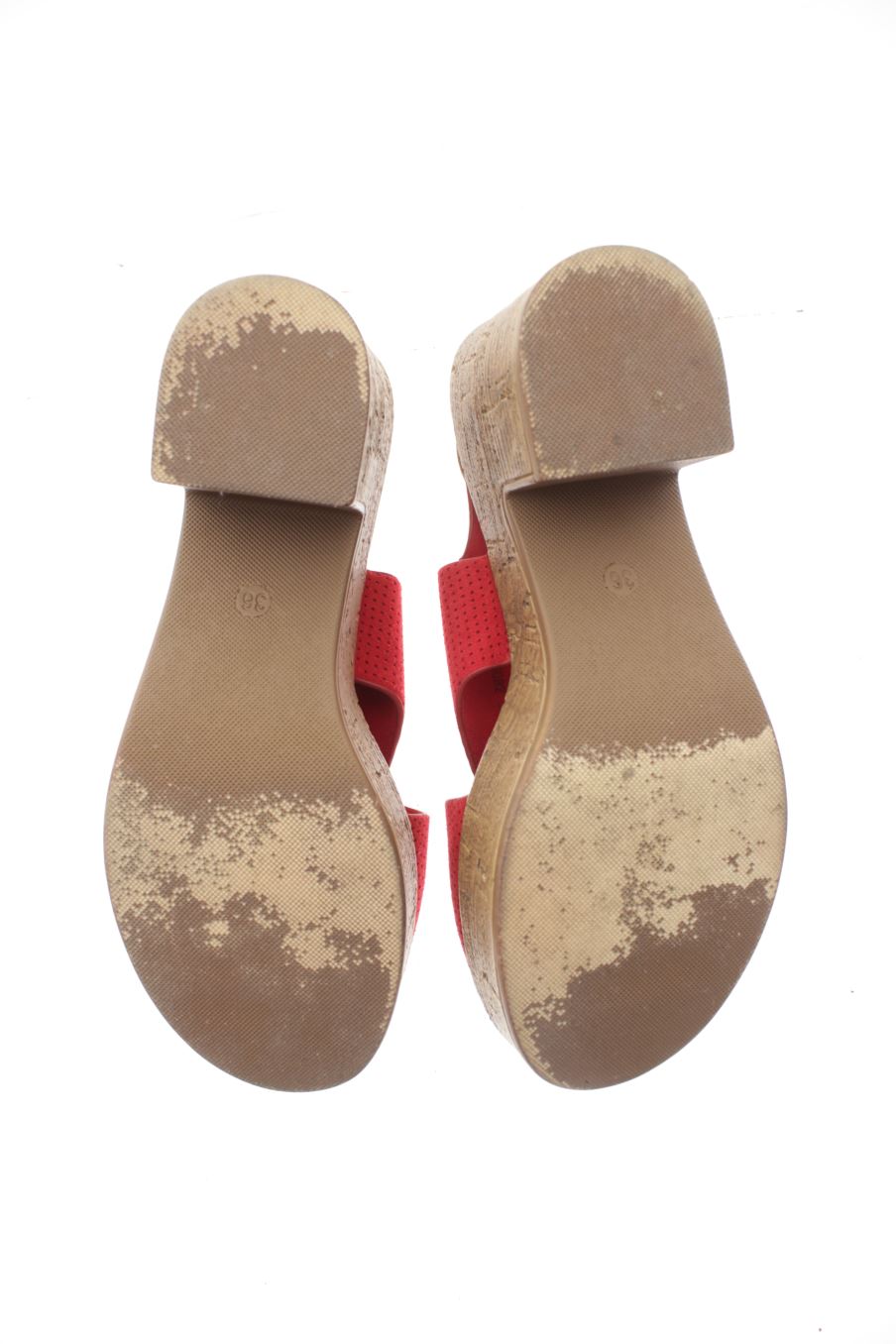 Sandalias tacon de Jessy Ross de la talla 36, de color rojo de