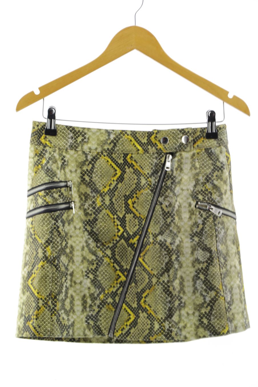 Jupe Bershka de la taille M, de couleur animal print de synthétique