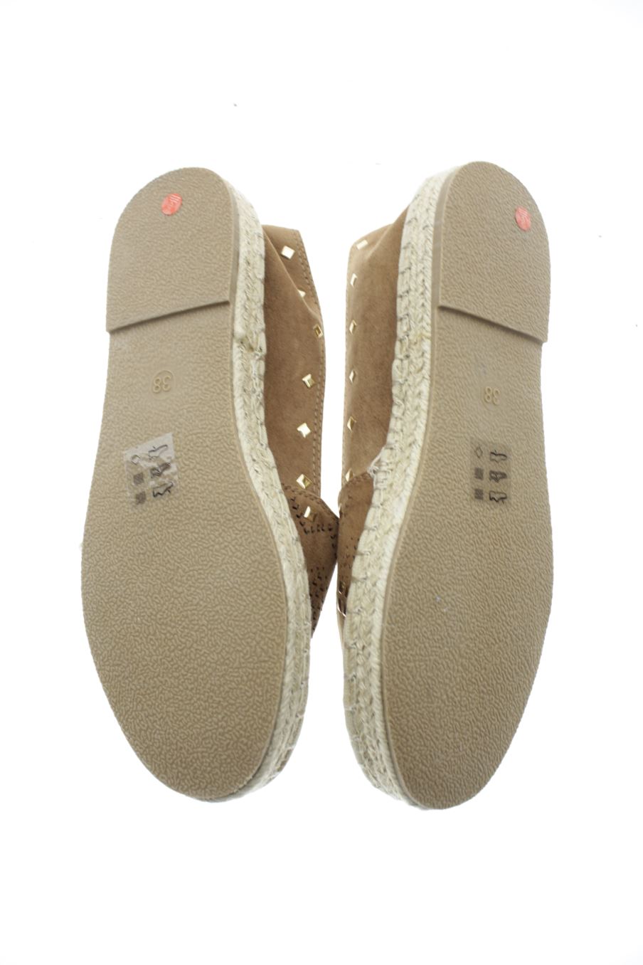 Zapatos planos de PERCENTIL de la talla 38, de color marrón de