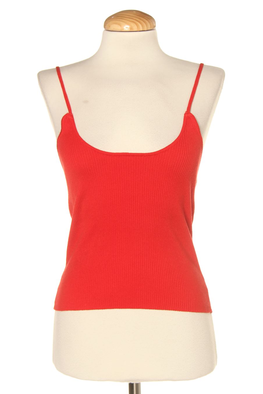 Top de Zara de la talla S, de color rojo