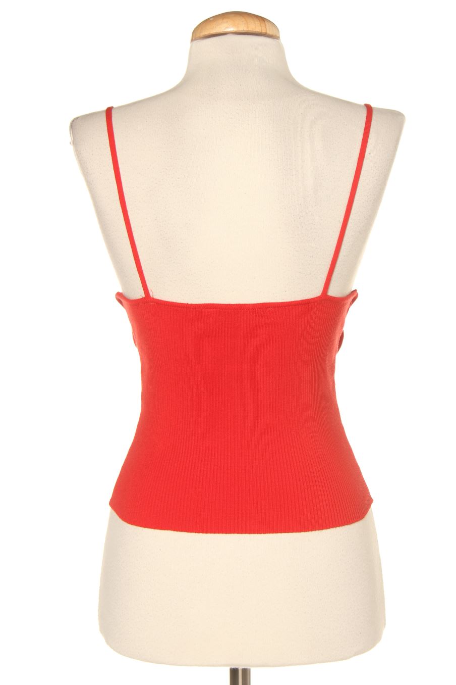 Top de Zara de la talla S, de color rojo